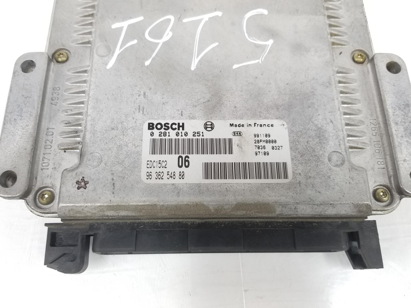 CITROËN Xantia X1 (1993-1998) Motorkontrollenhet ECU 9636254880, 0281010251 19843120