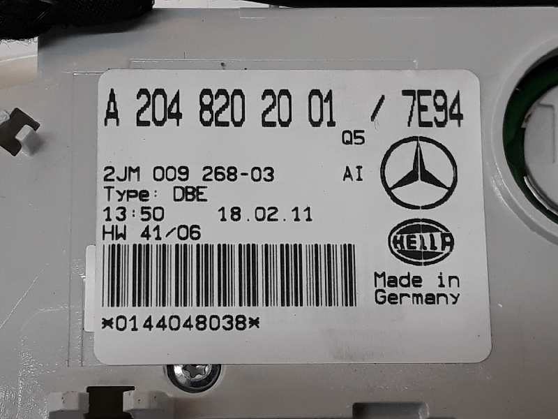 MERCEDES-BENZ C-Class W204/S204/C204 (2004-2015) Другие внутренние детали A2048202001,2JM00926803,2048202001 19638284