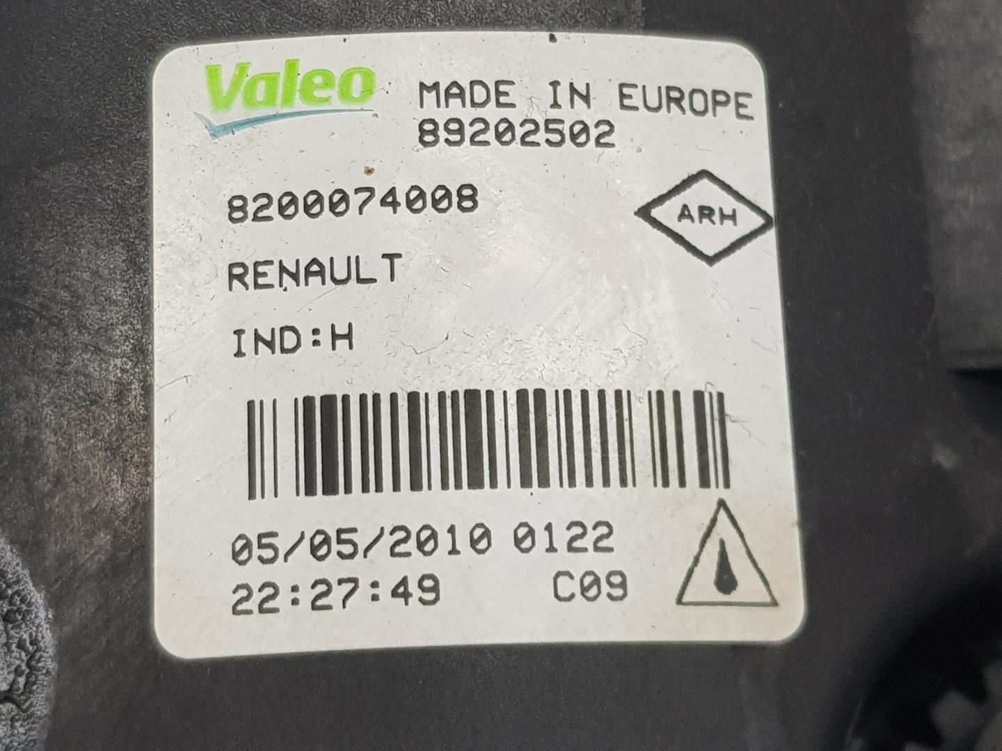 RENAULT Scenic 3 generation (2009-2015) Противотуманка бампера передняя правая 8200074008,8200074008 21421513