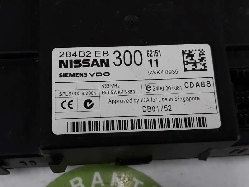 NISSAN NP300 1 generation (2008-2015) Komforto valdymo blokas 284B2EB300, 5WK48883 19625167