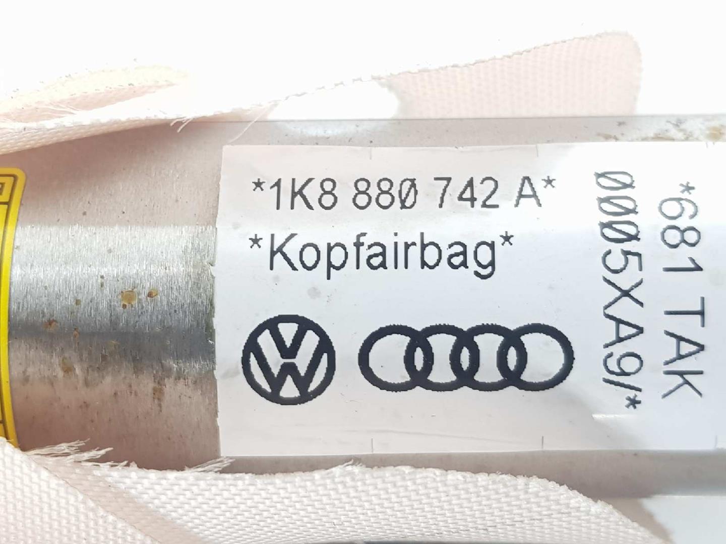 VOLKSWAGEN Scirocco 3 generation (2008-2020) Airbag de toit latéral droit SRS 1K8880742A, 1K8880742B 19644074