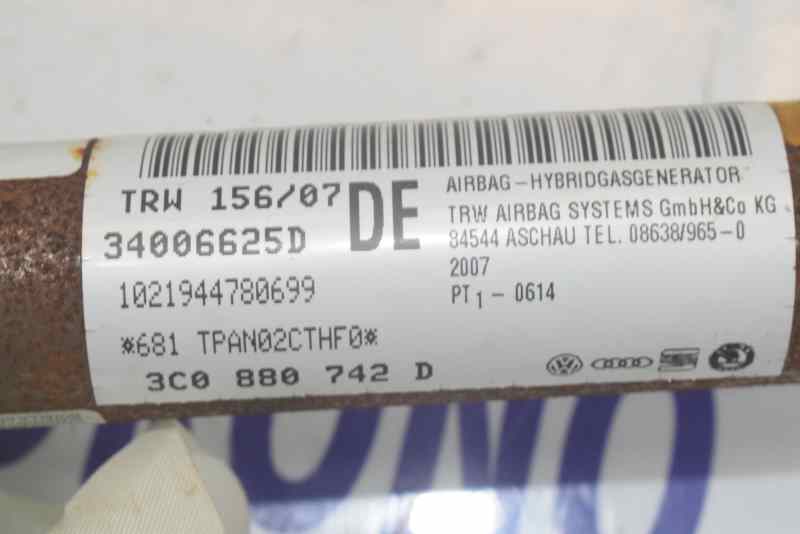 VOLKSWAGEN Passat B6 (2005-2010) Подушка безопасности потолка правая 3C0880742E,3C0880742D 19554635