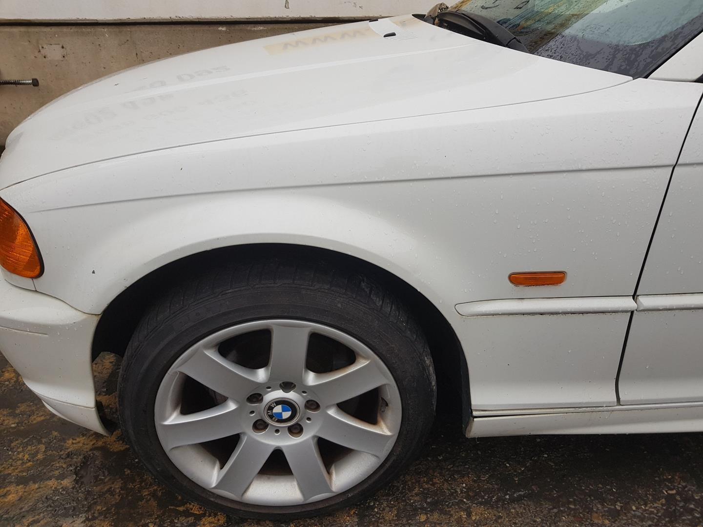 BMW 3 Series E46 (1997-2006) Priekinis kairys sparnas 41358241439, 41358241439, COLORBLANCO300 24244779