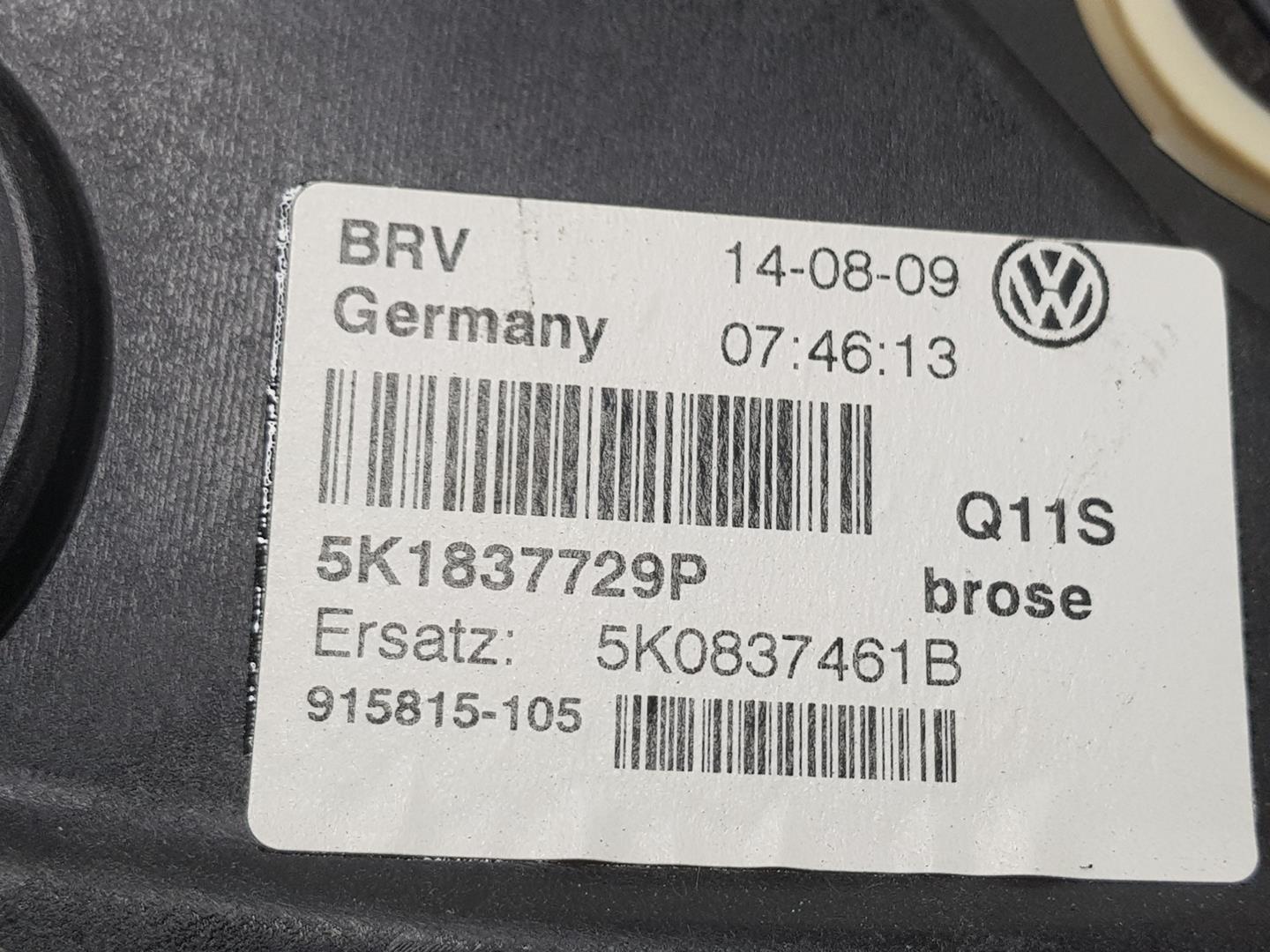 VOLKSWAGEN Golf 6 generation (2008-2015) Front Left Door Window Regulator 5K0837461B,5K1837729P 19779046