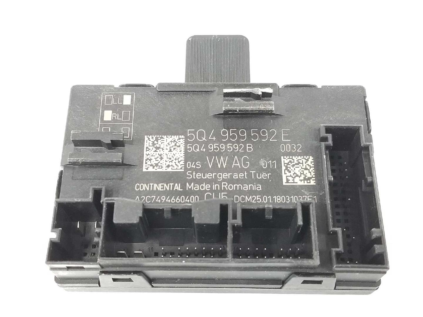 SEAT Toledo 3 generation (2004-2010) Other Control Units 5Q4959592E, 5Q4959592E, DELANTERADER2222DL 19725237