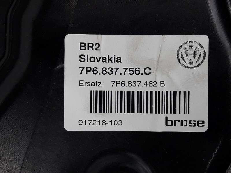 VOLKSWAGEN Touareg 2 generation (2010-2018) Ridicător de geam ușă dreapta față 7P6837756C, 7P6837462B 19638009