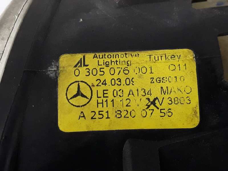 MERCEDES-BENZ GLK-Class X204 (2008-2015) Левая противотуманка переднего бампера A2518200756, 0305076001 24047613