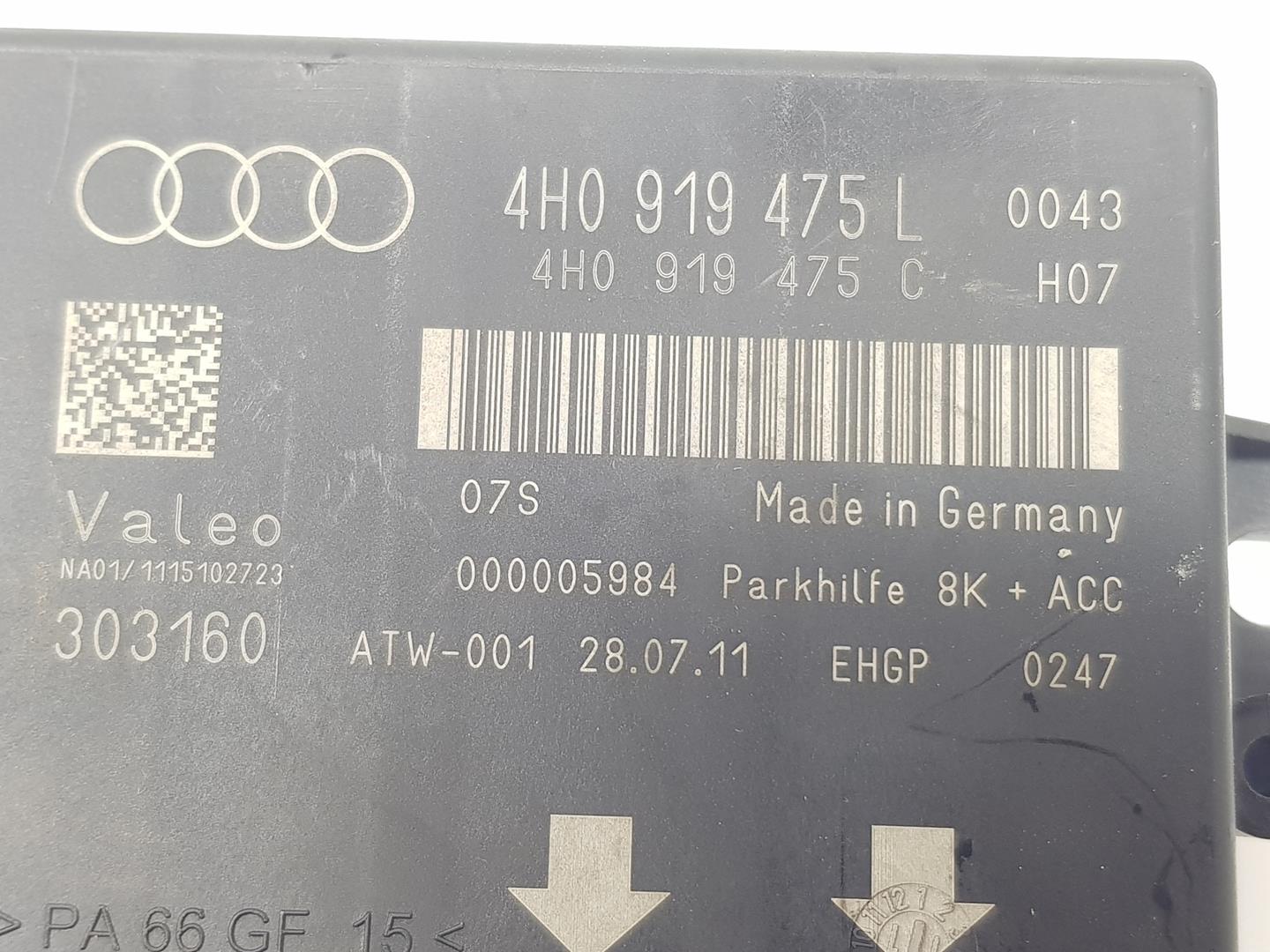 AUDI A6 C7/4G (2010-2020) Other Control Units 4H0919475L, 4H0919475L 24172768