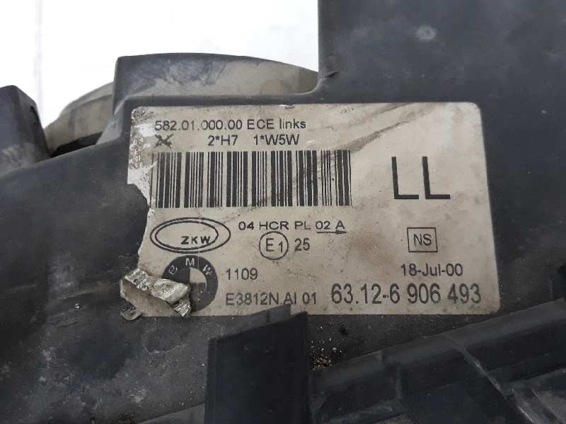 BMW 3 Series E46 (1997-2006) Vasen etuvalo 63126906493,63126906493,HALOGENO 19614296