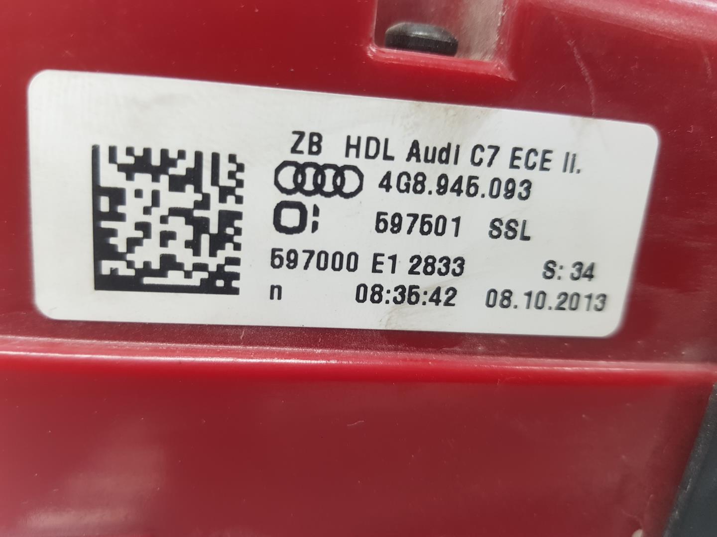 AUDI A7 C7/4G (2010-2020) Galinis kairys žibintas 4G8945093, 4G8945093 24130585