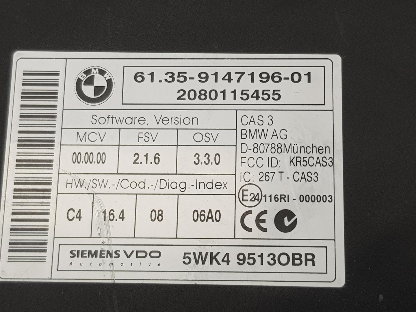 BMW 3 Series E90/E91/E92/E93 (2004-2013) Kiti valdymo blokai 61359147196, 61359395657 21335565