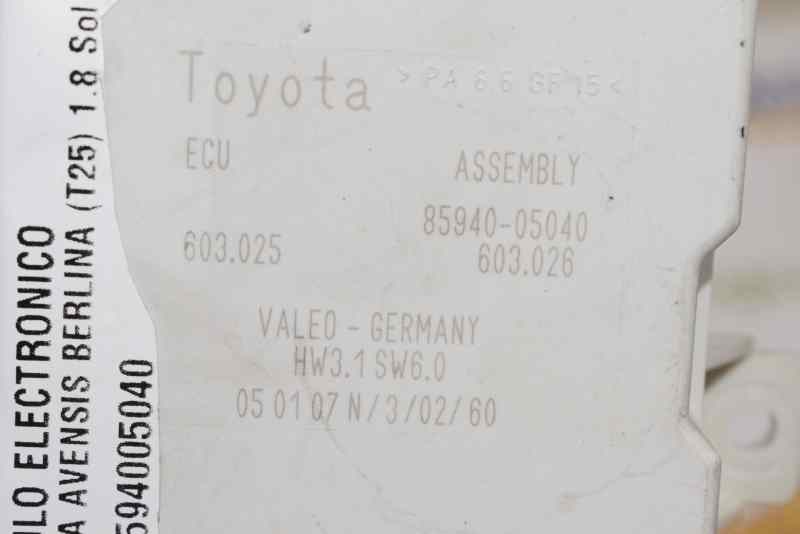 TOYOTA Avensis 2 generation (2002-2009) Другие блоки управления 8594005040 19559904