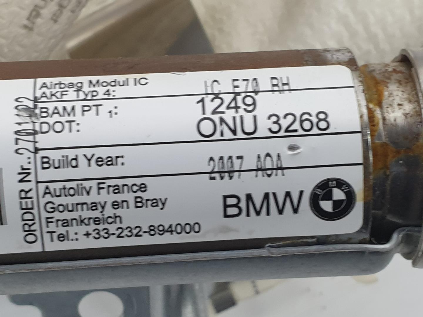 BMW X6 E71/E72 (2008-2012) Dešinės pusės stogo oro pagalvė (SRS) 72127141508, 72127141508 19808629