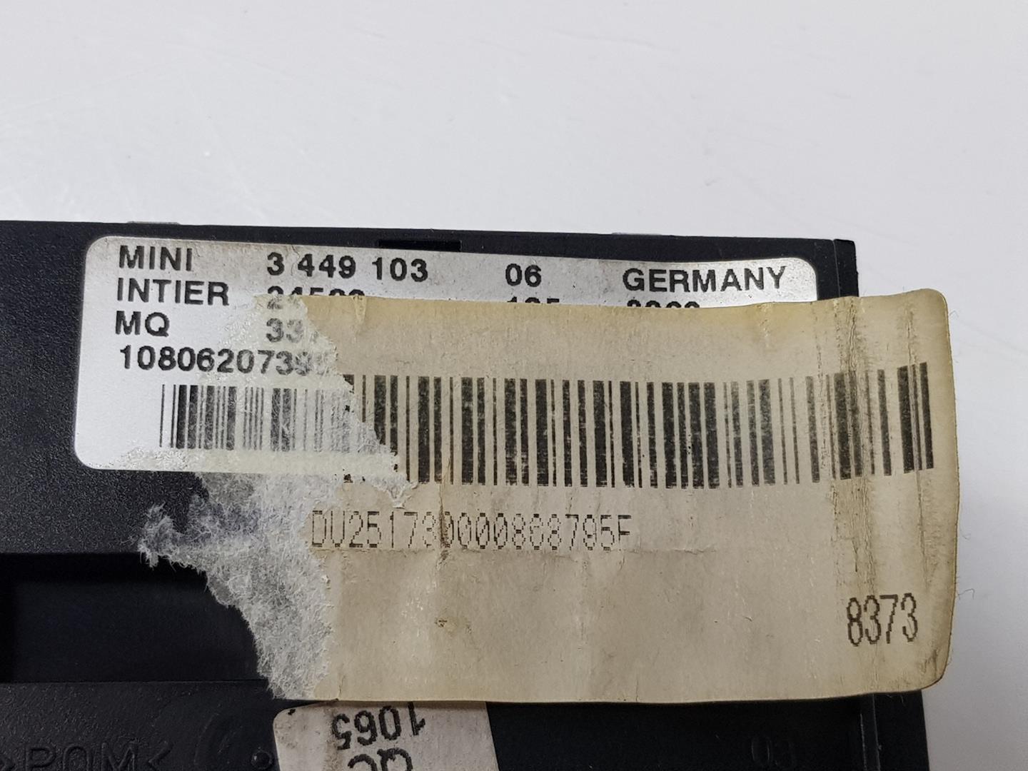 MINI Cooper R56 (2006-2015) Užvedimo spynelė 3449103, 9299332 24452149