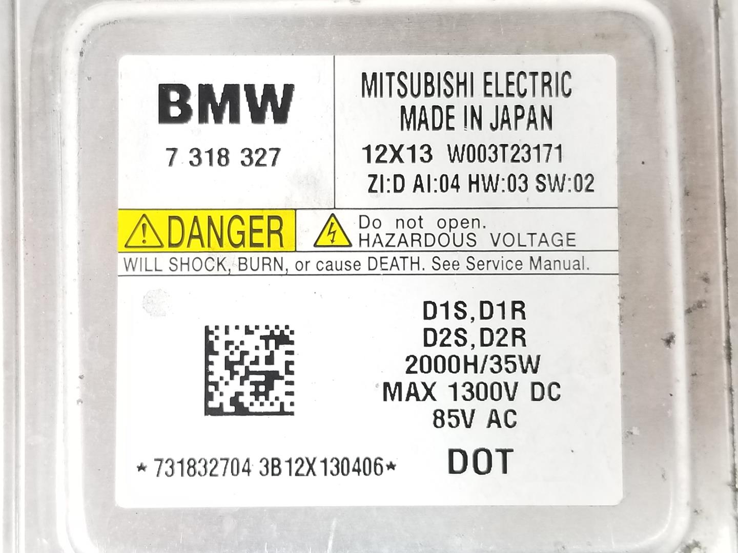 BMW 1 Series F20/F21 (2011-2020) Xenon blokelis 63117318327, 7318327 24181524