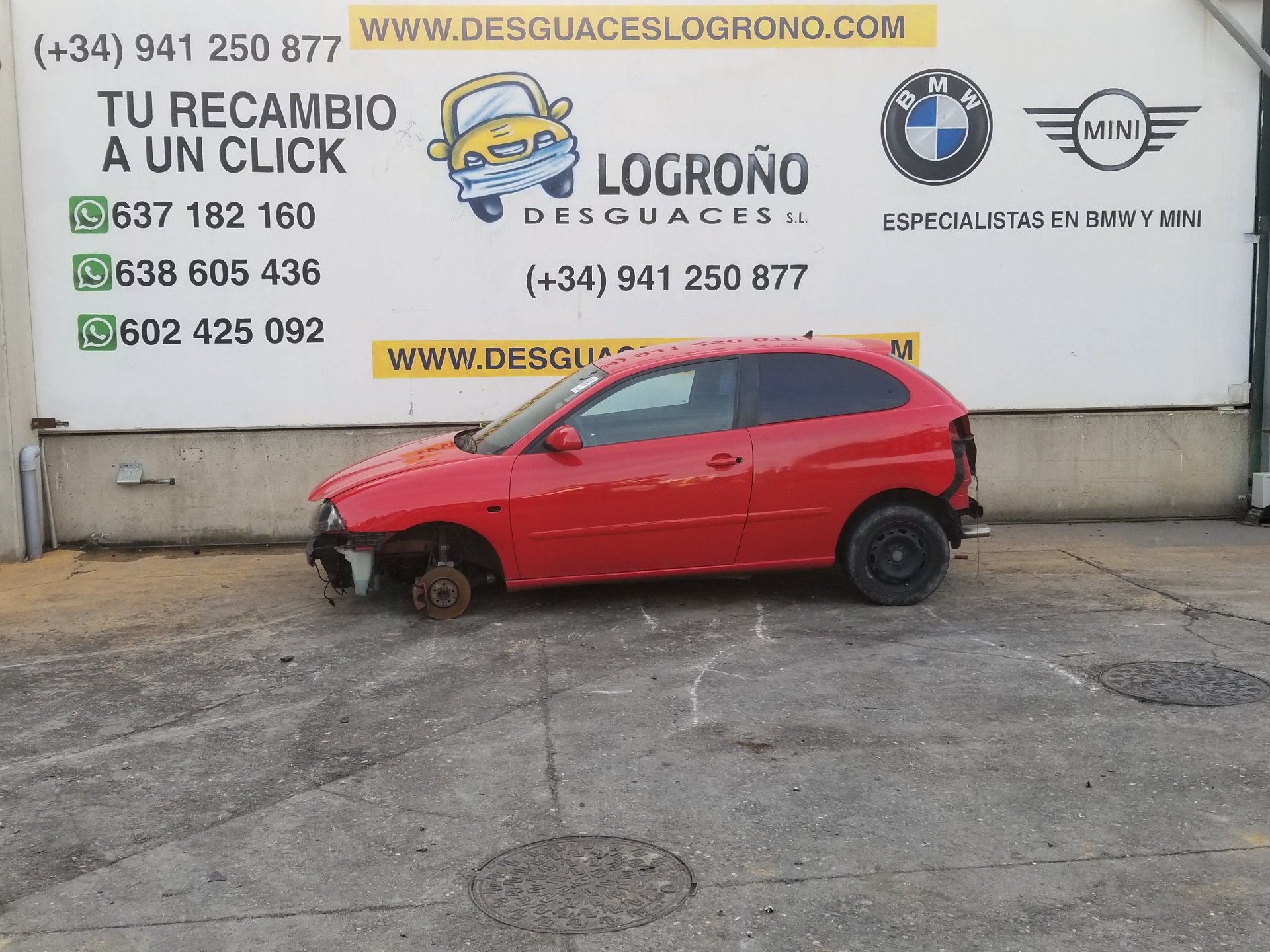 SEAT Ibiza 3 generation (2002-2008) Ușa față dreapta 6L3831056R,6L3831056R,COLORROJOFLASHP3G 24226488