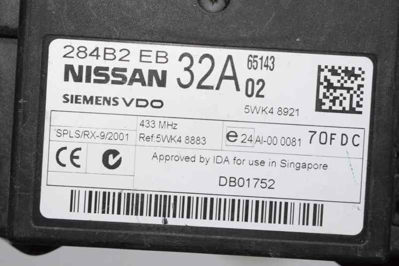 NISSAN NP300 1 generation (2008-2015) Muut ohjausyksiköt 284B2EB32A,284B2EB32A,5WK48883 19567864