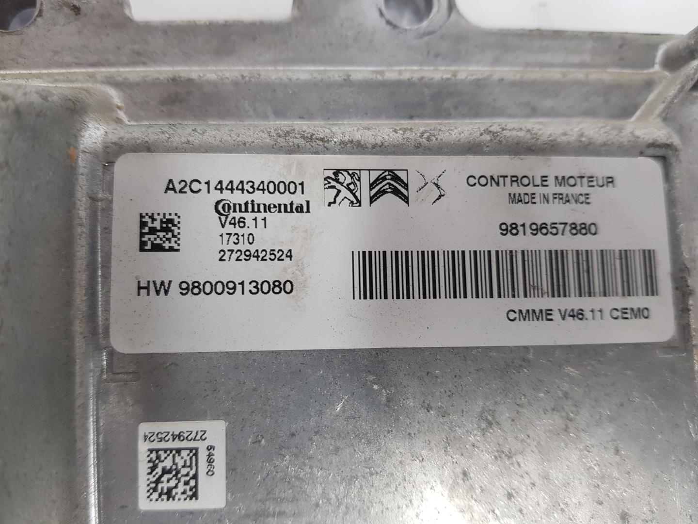 CITROËN C3 2 generation (2009-2016) Unitate de control motor 9819657880, 9819657880 19795269