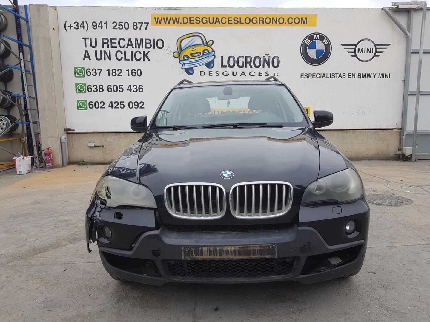 BMW X6 E71/E72 (2008-2012) Priekinės dešinės durys 41517211424, 41517211424, COLORNEGRO475 19812048