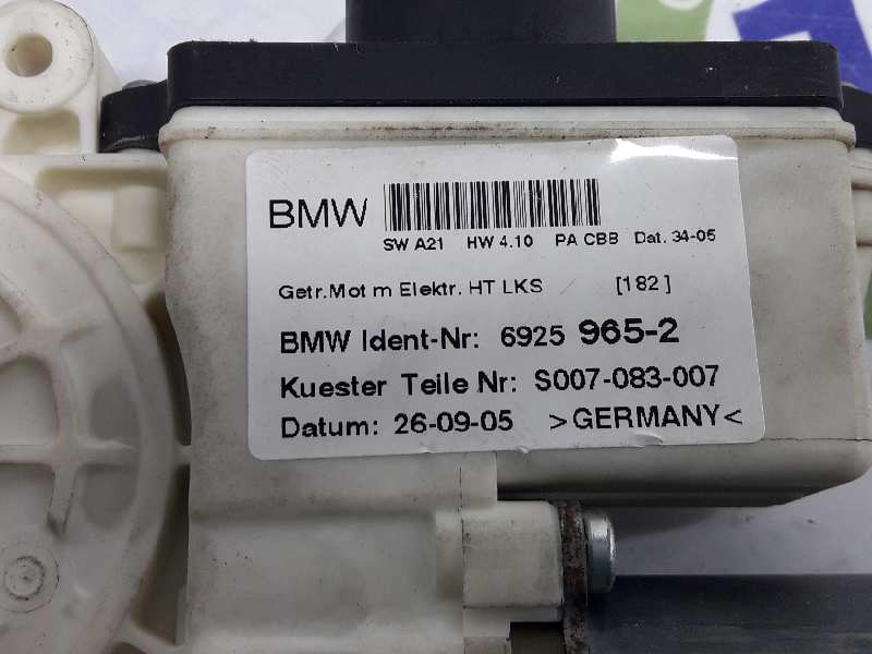 BMW X3 E83 (2003-2010) Rear Left Door Window Control Motor 67626925965, 6925965 19608084