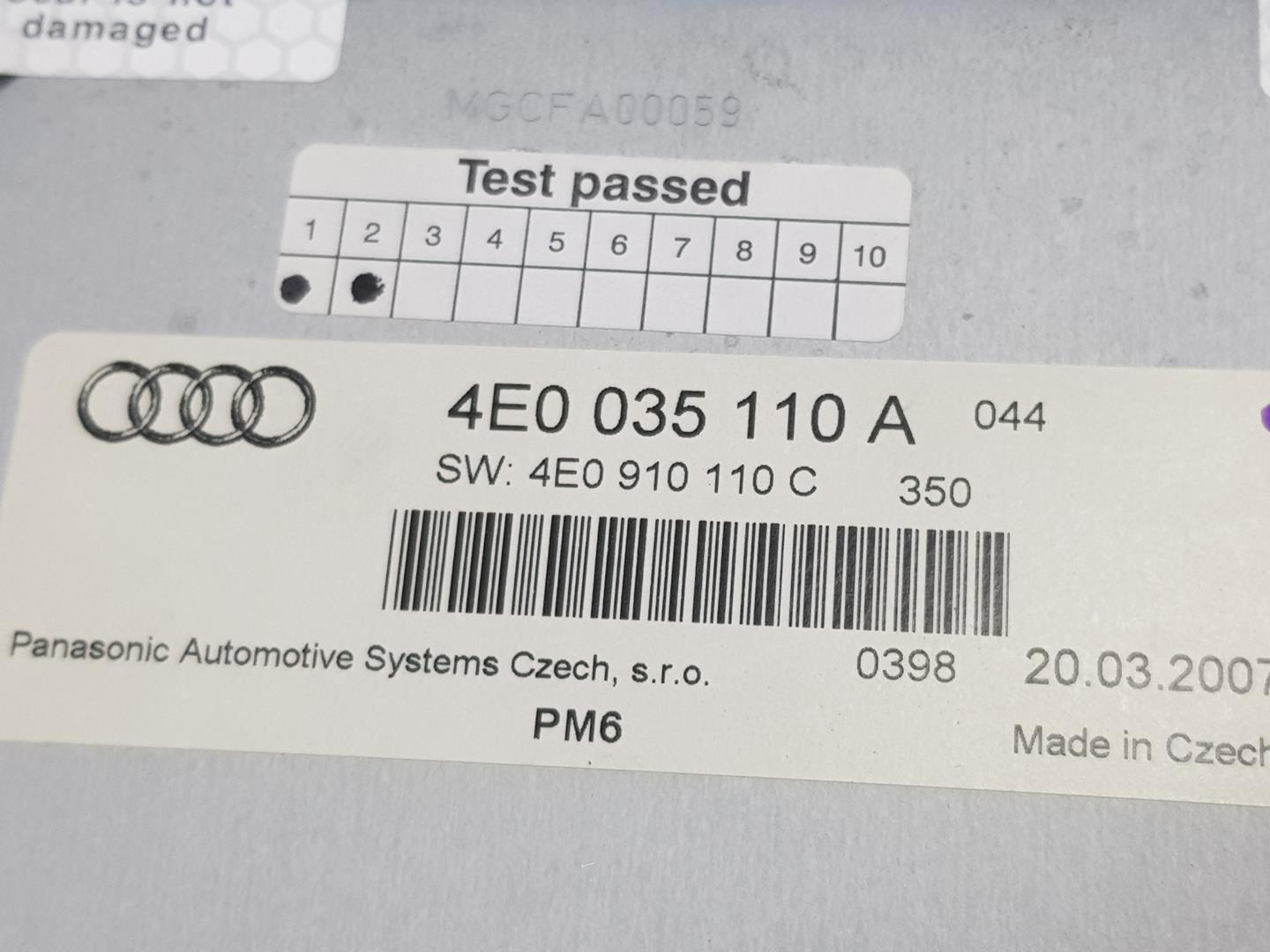 AUDI A6 C6/4F (2004-2011) Musiikkisoitin ilman GPS:ää 4E0035110A,4E0035110A 24219455