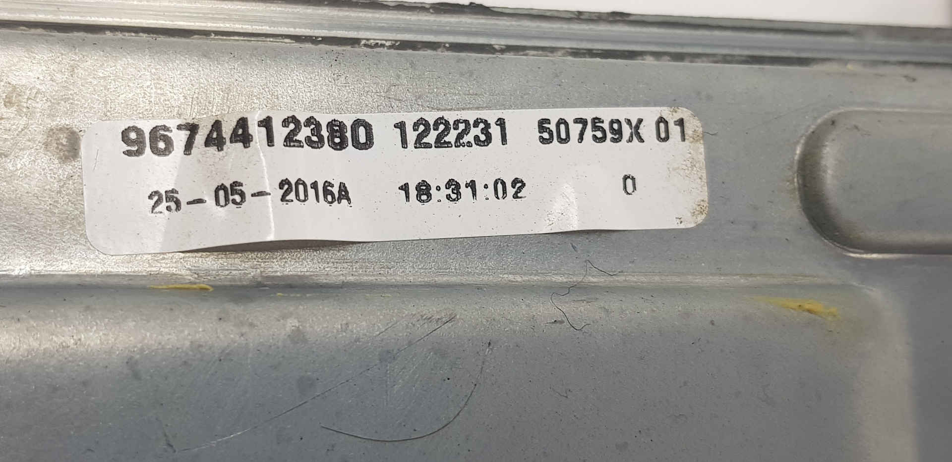 CITROËN C-Elysee 2 generation (2012-2017) Стеклоподъемник передней правой двери 9674412380, 9674412380 24146581