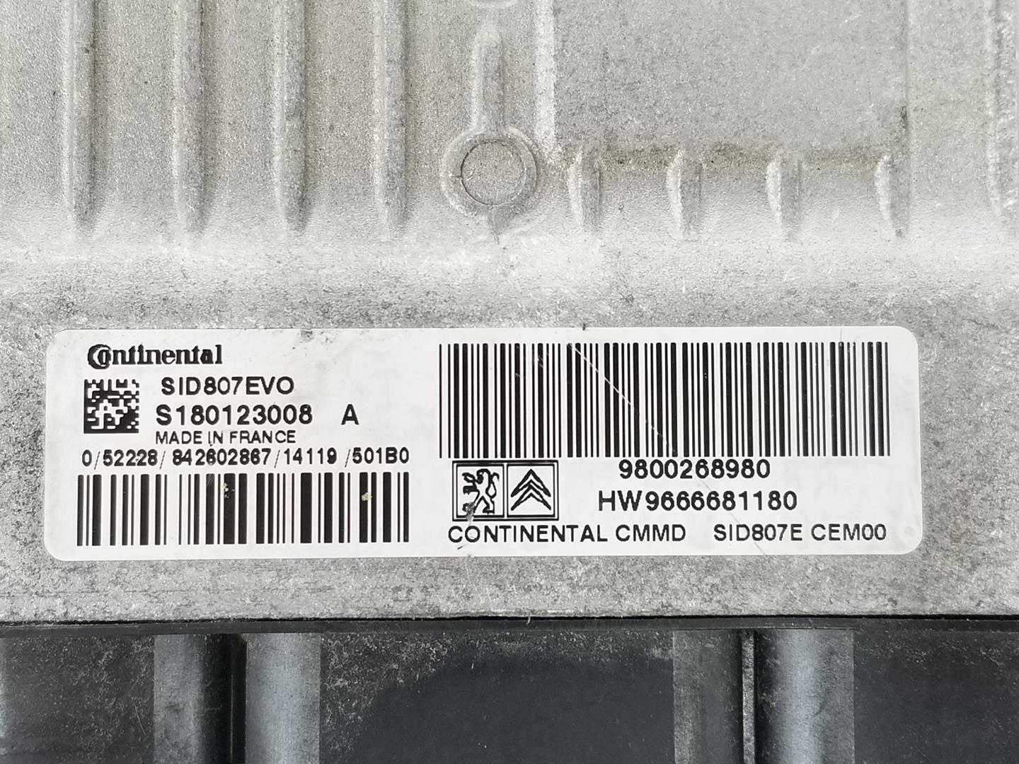 PEUGEOT 3008 1 generation (2010-2016) Блок керування двигуном ECU 9800268980,9800268980 24172538