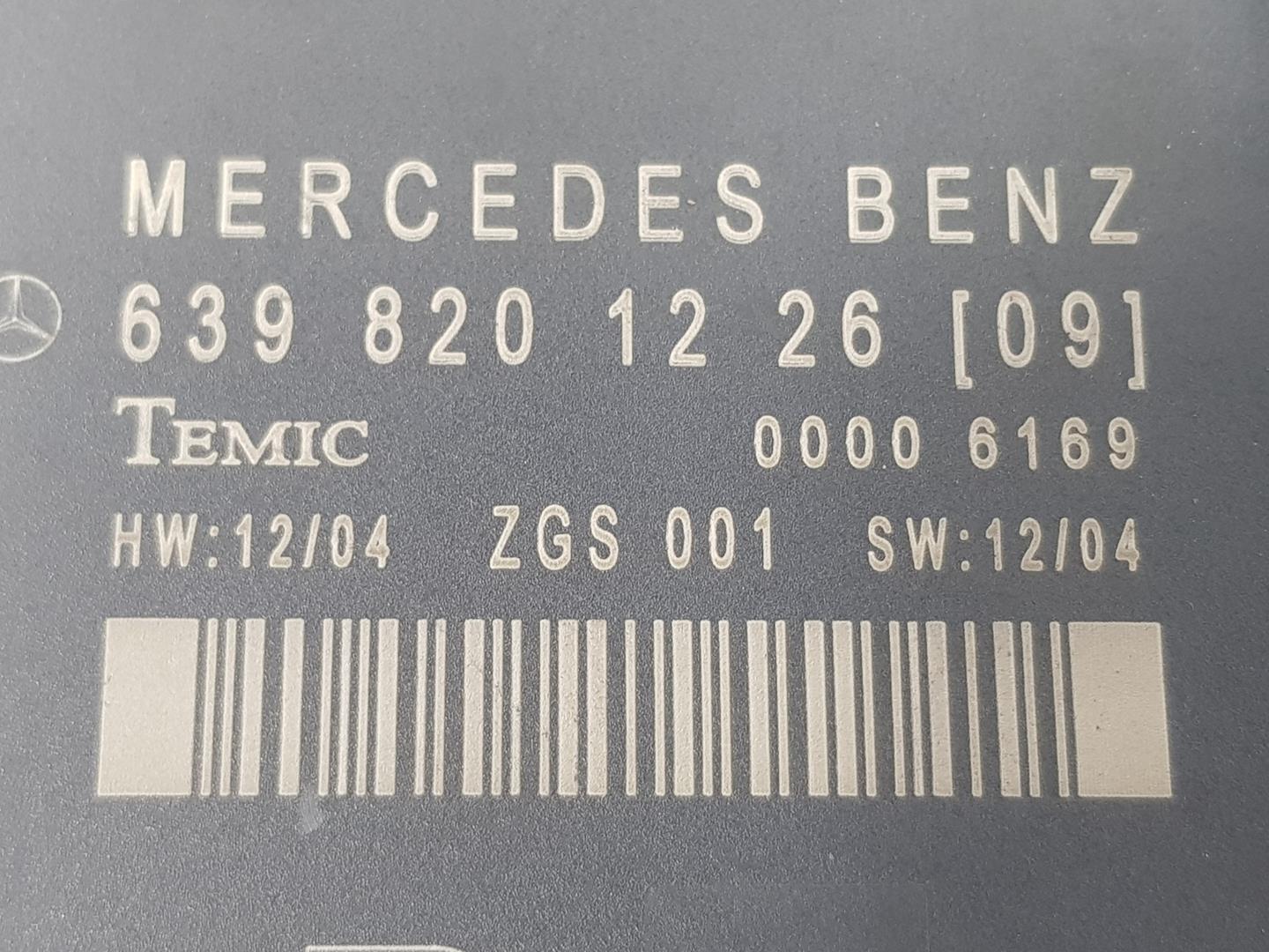 MERCEDES-BENZ Vito W639 (2003-2015) Egyéb vezérlőegységek 6398201226,A6398201226 24246169