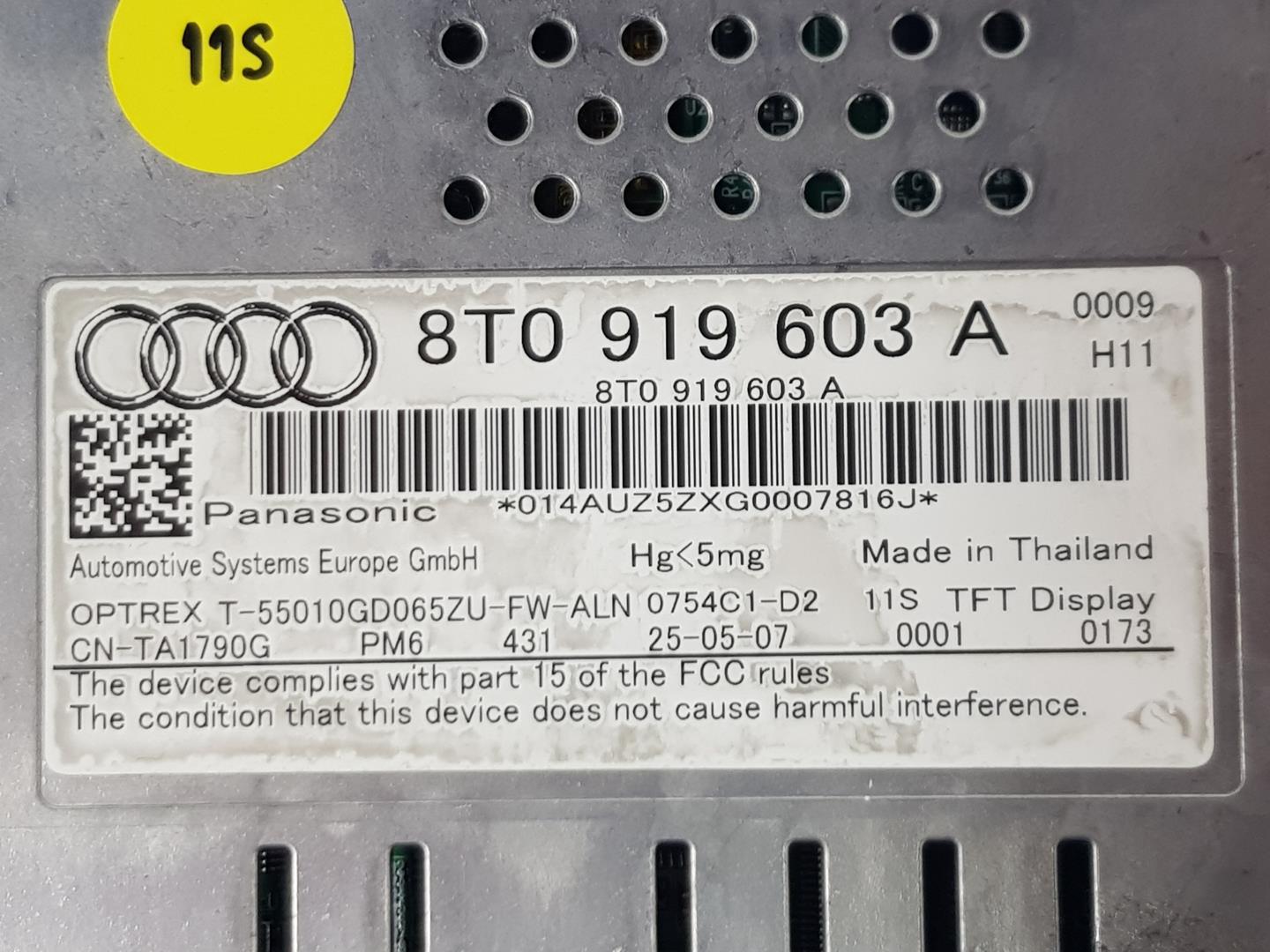 AUDI A5 8T (2007-2016) Andre indvendige dele 8T0919603A,8T0919603C 19929945