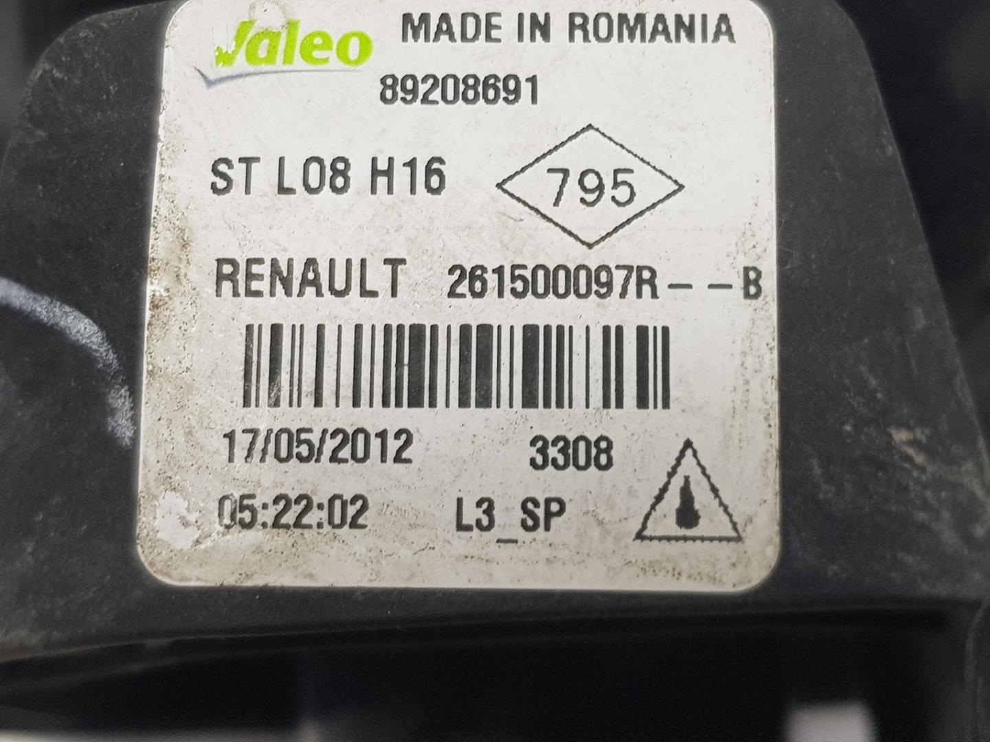RENAULT Clio 4 generation (2012-2020) Priekinis kairys priešrūkinis žibintas 261500097R, 261500097R 24234386