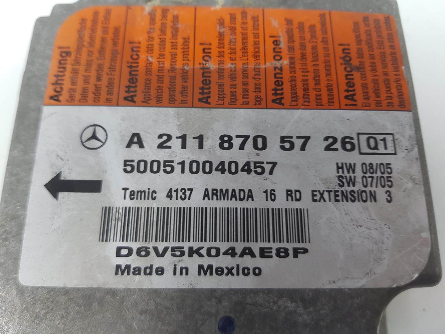 MERCEDES-BENZ CLS-Class C219 (2004-2010) Other part KITDEAIRBAG,KITAIRBAG 23826398