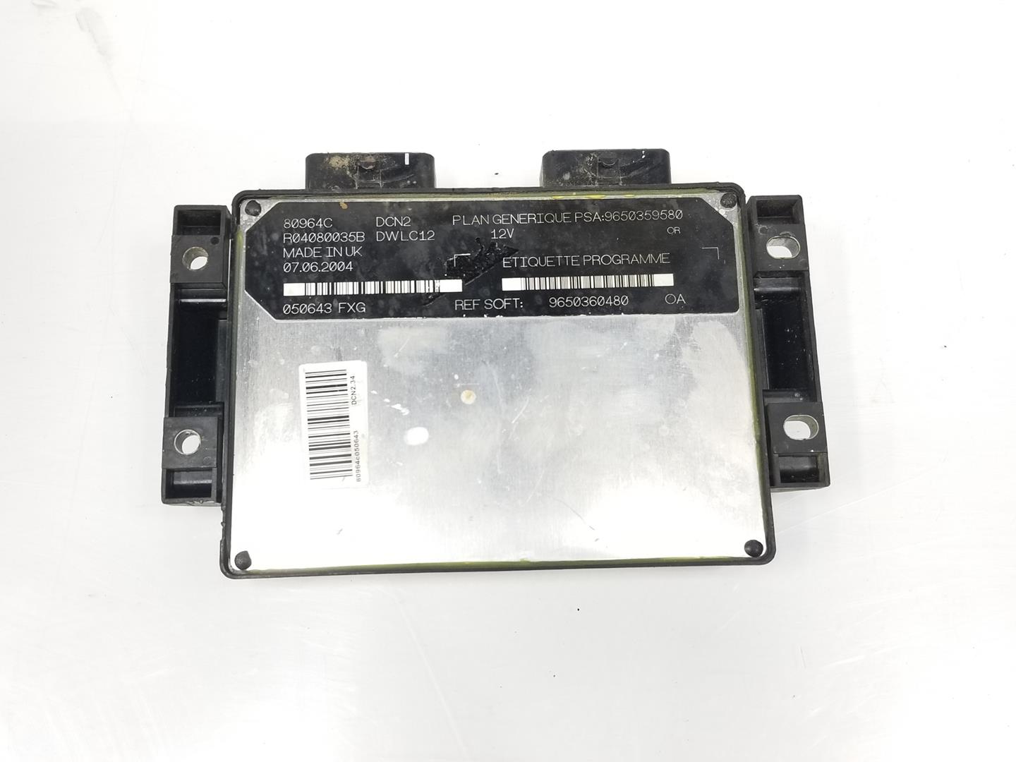 CITROËN Berlingo 1 generation (1996-2012) Блок за управление на двигателя ECU 9650360480,9650359580 19809238