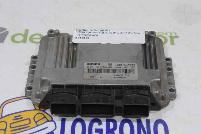 RENAULT Megane 2 generation (2002-2012) Engine Control Unit ECU 8200391966,8200386508,2222DL 19560799