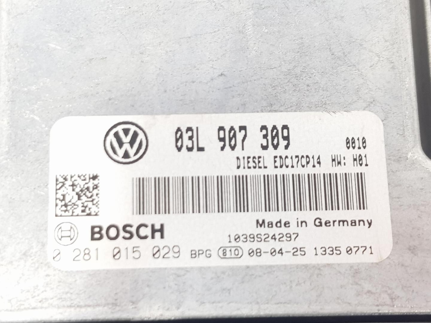 VOLKSWAGEN Passat B6 (2005-2010) Блок управления двигателем 03L907309,0281015029 19869855