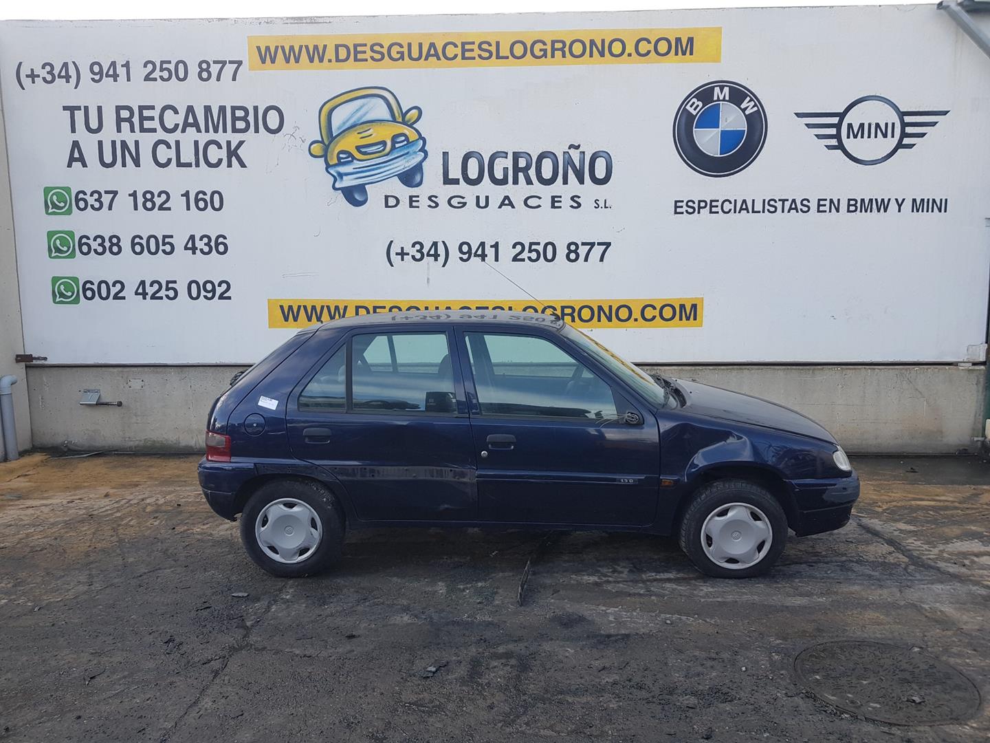 CITROËN Saxo 2 generation (1996-2004) Крыло переднее левое 7840G6,7840G6,COLORMORADO 19919191