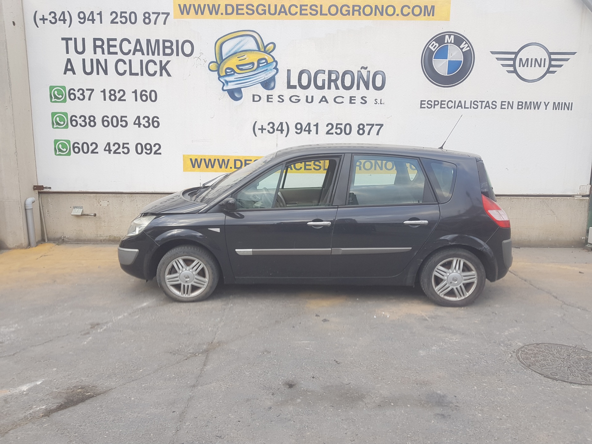 RENAULT Scenic 2 generation (2003-2010) Левая противотуманка переднего бампера 8200074008,8200074008 21675766