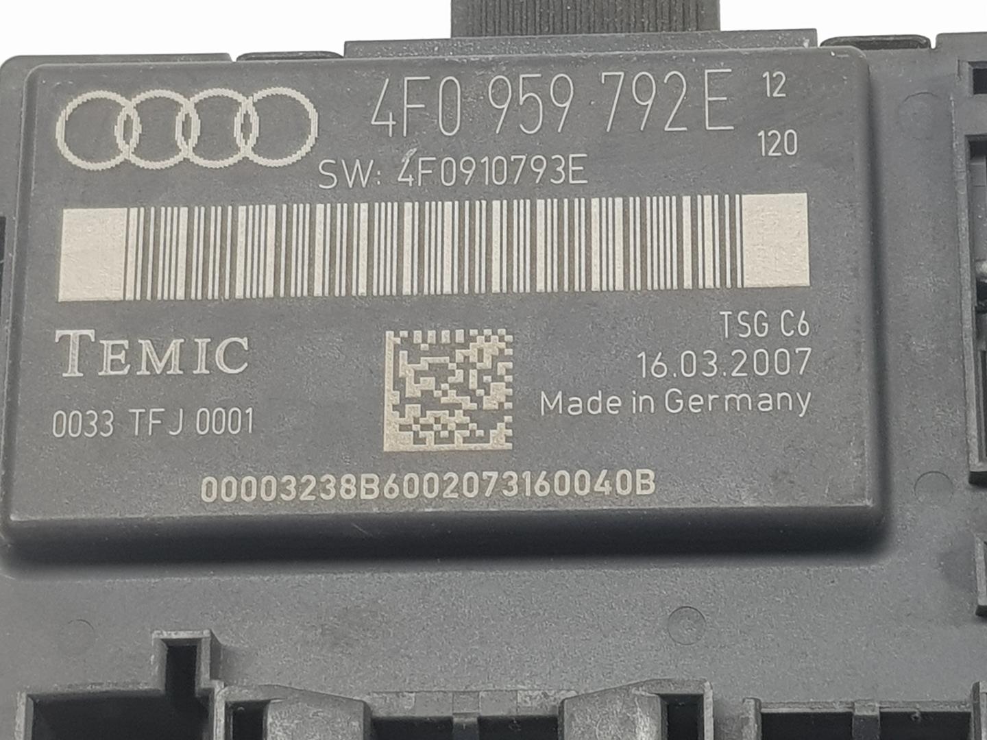 AUDI A6 C6/4F (2004-2011) Другие блоки управления 4F0959792E,4F0959792E 24219692