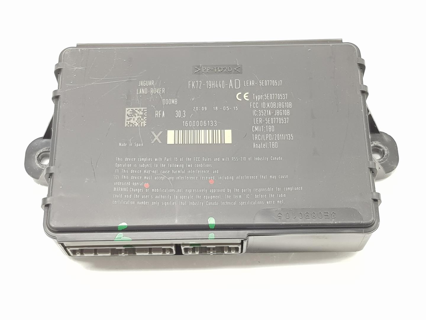 JAGUAR XE 1 generation (2014-2024) Other Control Units FK7219H440AD, T2H10042 25034950