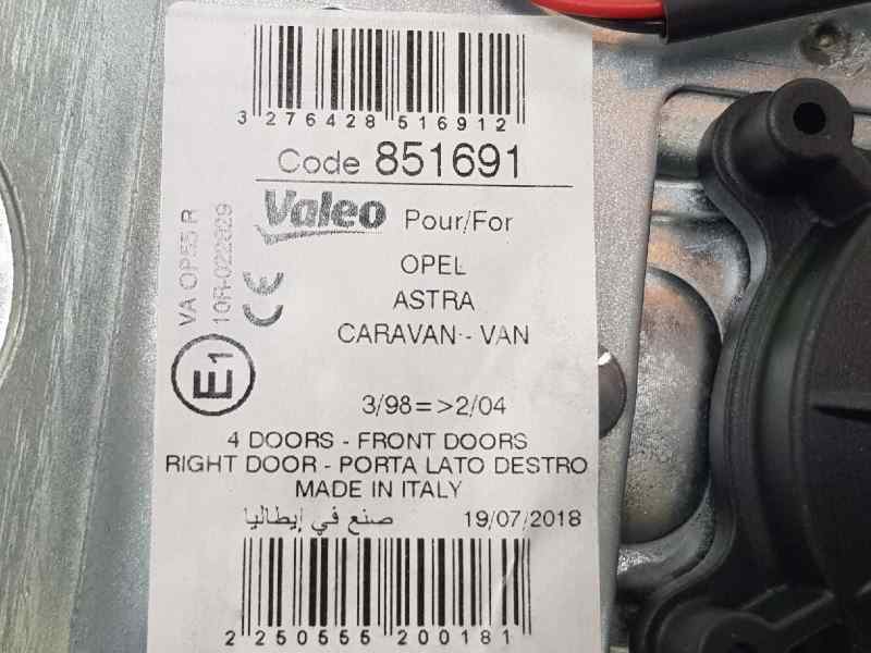 OPEL Astra H (2004-2014) Стеклоподъемник передней правой двери 851691,2133346,90543918 19729952