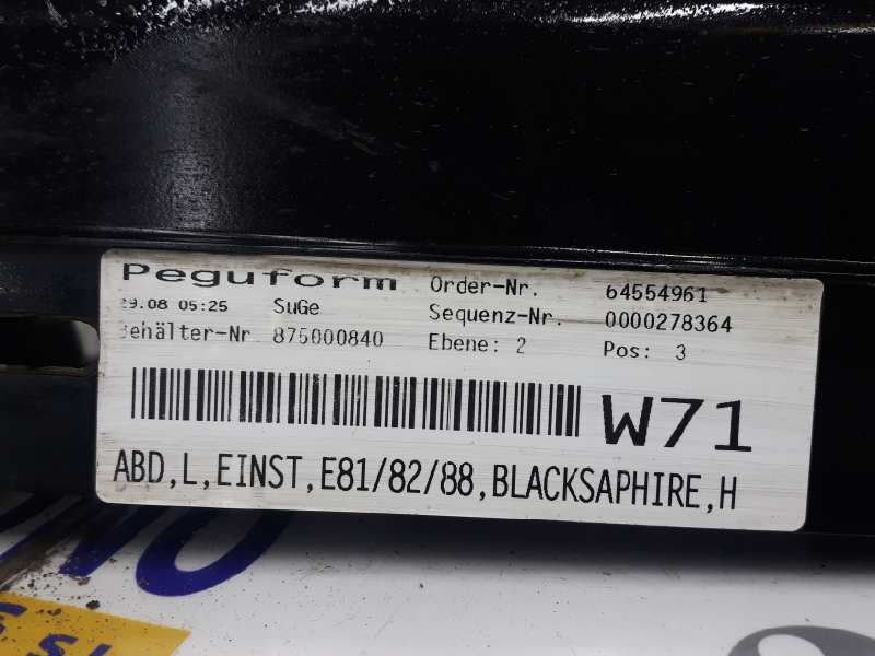 BMW 1 Series E81/E82/E87/E88 (2004-2013) Capac prag lateral din plastic stângă 51770036143,51777046347,COLORNEGROVERFOTOS 19625521