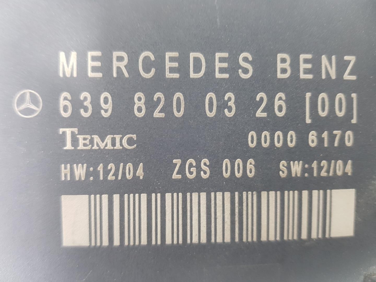 MERCEDES-BENZ Viano W639 (2003-2015) Other Control Units A6398200326, A6398200326 24235721