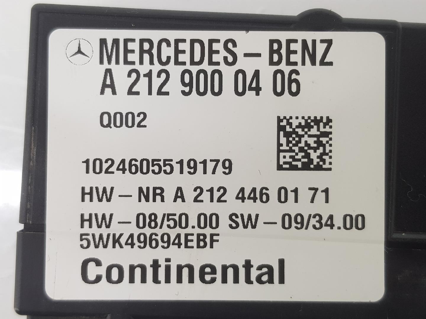 MERCEDES-BENZ GLK-Class X204 (2008-2015) Other Control Units A2129000406, 2129000406 19852570