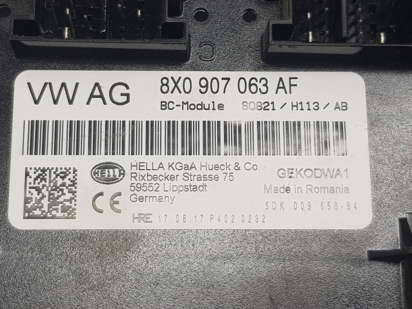 AUDI A7 C7/4G (2010-2020) Інші блоки керування 8X0907063AF,8X0907063AF 19832715