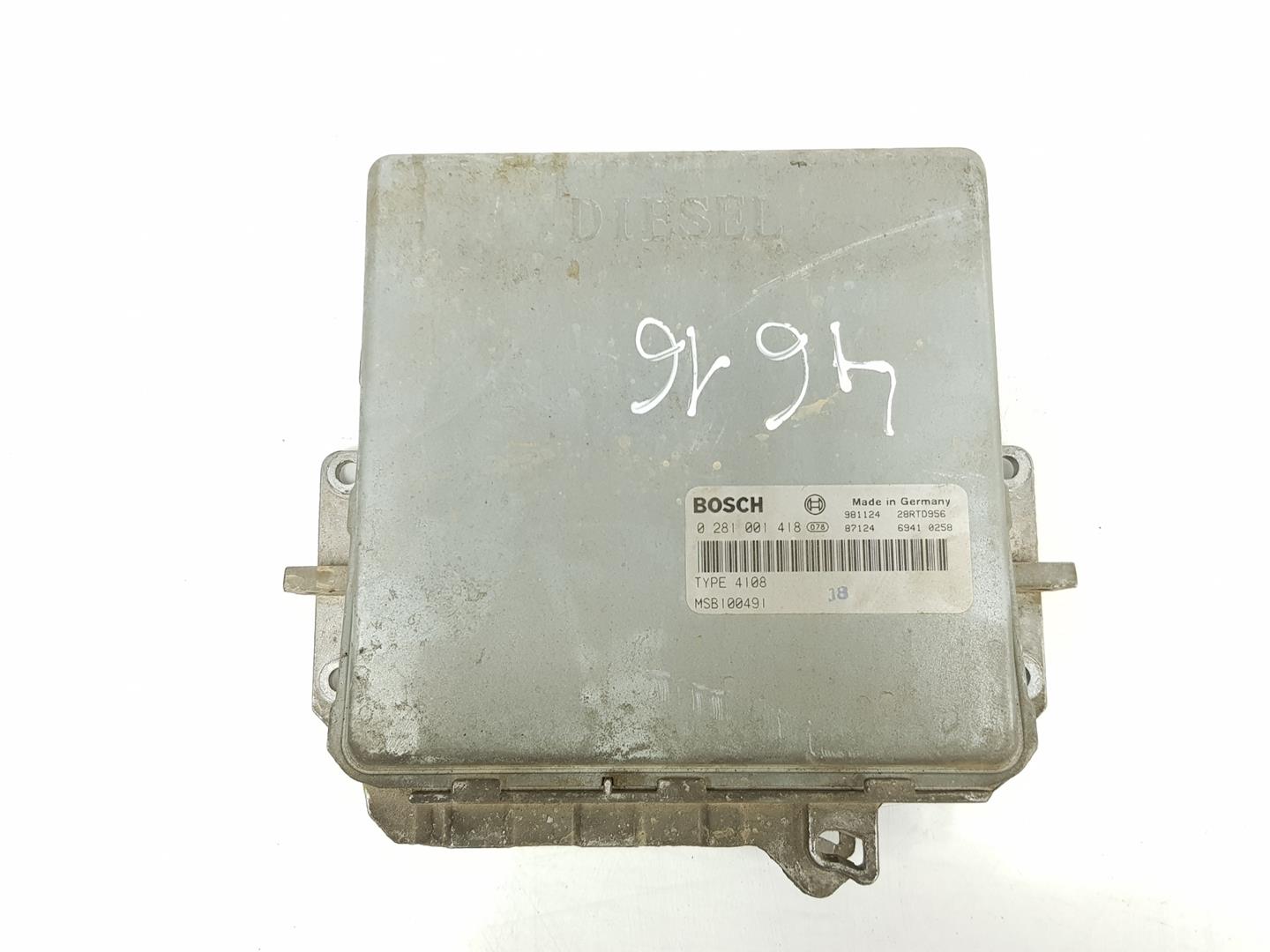 ROVER 400 1 generation (HH-R) (1995-2000) Motorkontrollenhet ECU MSB100491, 0281001418 19802874