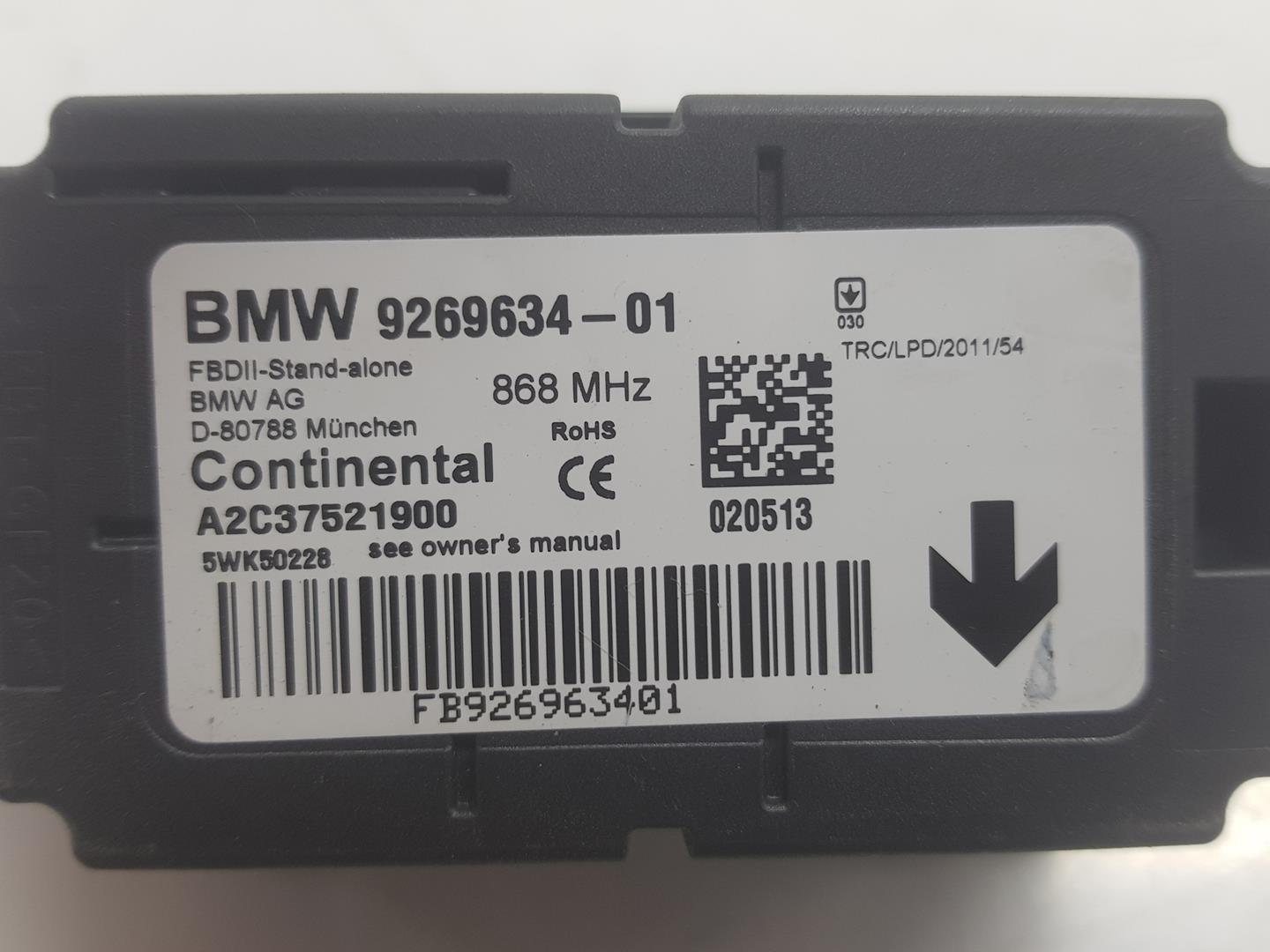 BMW 1 Series F20/F21 (2011-2020) Other Control Units 61319269634, 9269634 19923314