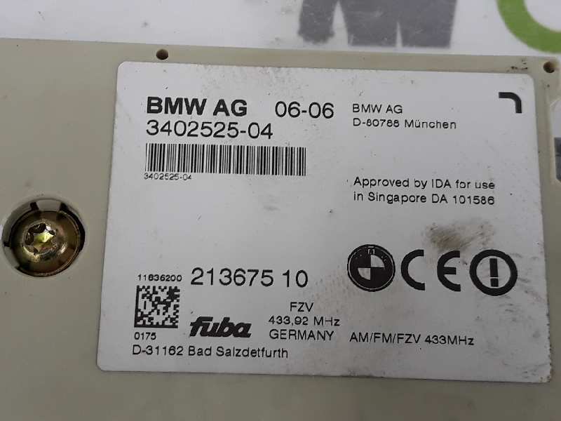 BMW X3 E83 (2003-2010) Sound Amplifier 65203402525, 3402525, 65203402525 19627251