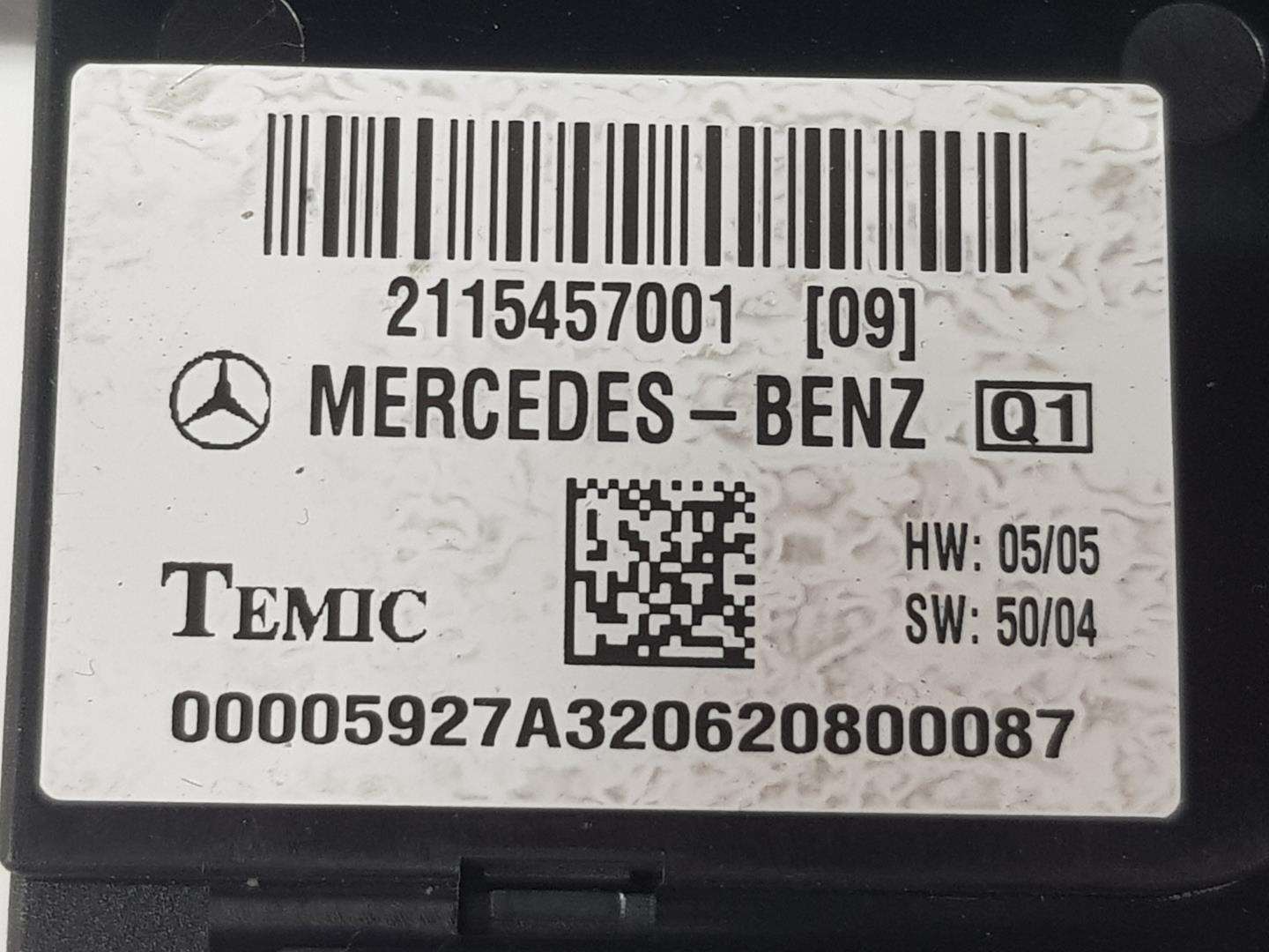 MERCEDES-BENZ E-Class W211/S211 (2002-2009) Sikringsskap A2115457001, A2115454401 19851699