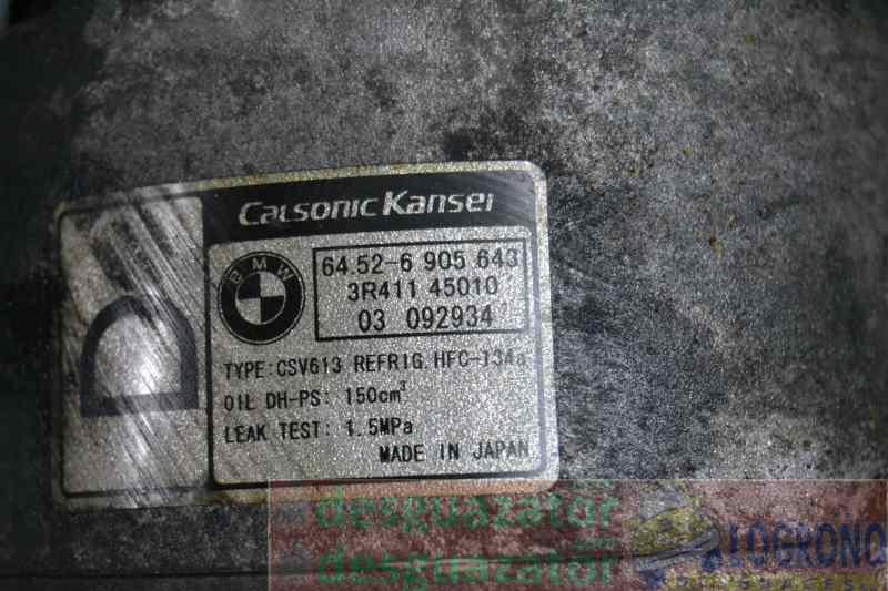 BMW 3 Series E46 (1997-2006) Kondicionieriaus siurblys (kompresorius) 64526905643, 64529145353 21076492