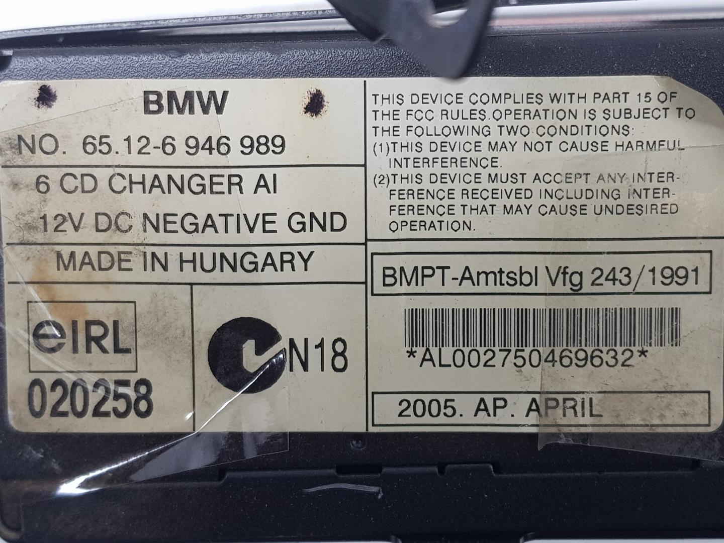 BMW X3 E83 (2003-2010) Muzikos grotuvas be navigacijos 65126946989, 6946989 24223052