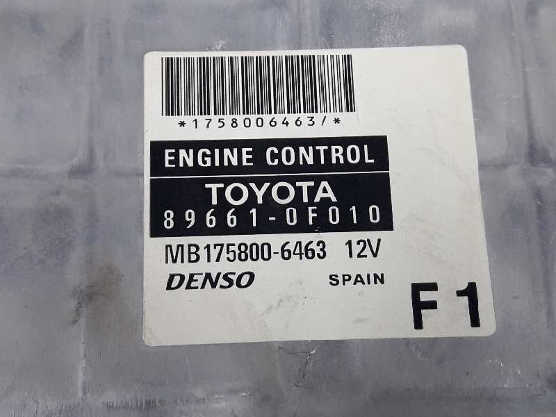 TOYOTA Corolla Verso 1 generation (2001-2009) Engine Control Unit ECU 896610F010, 896610F011, MB1758006463 19626535